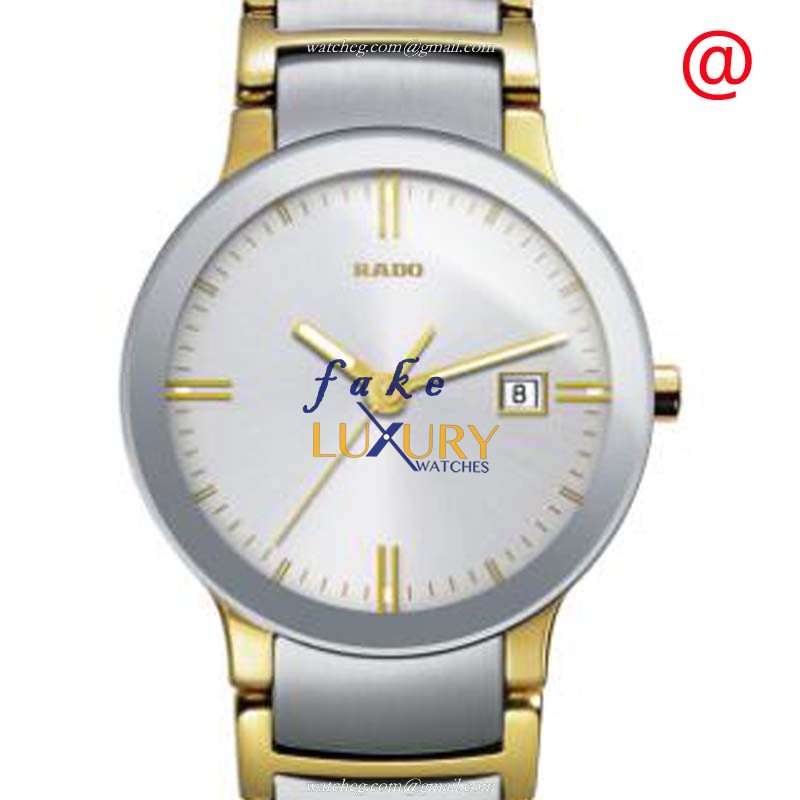 Rado CENTRIX R30932103 Quartz Stainless Steel Silver Dial Gold-Tone Bracelet Replica Watch - Luxury Replica Watch
