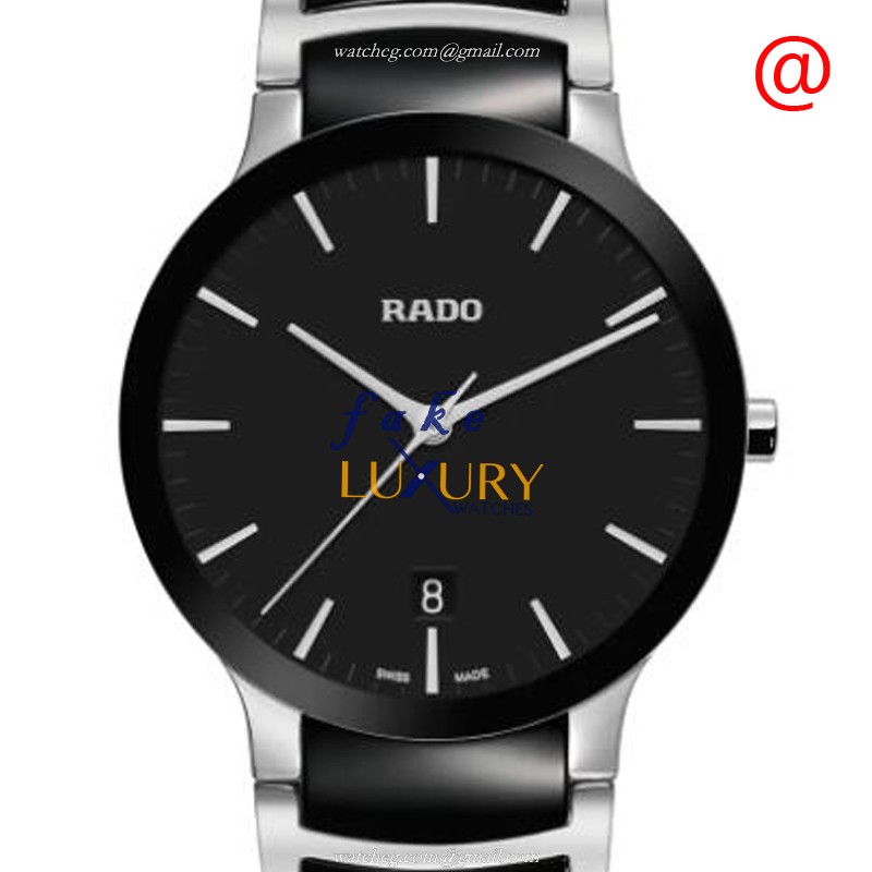 R30934172 - Rado Centrix Replica Watch - Quartz - Black Dial - Stainless Steel - Luxury Replica Watch