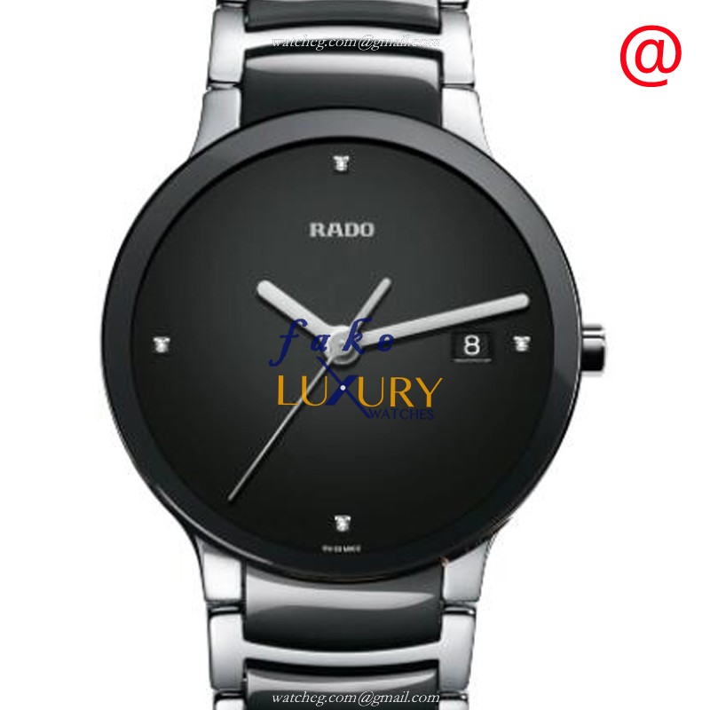 Rado Centrix R30934712 Quartz Stainless Steel Black Dial Replica Watch - Luxury Replica Watch