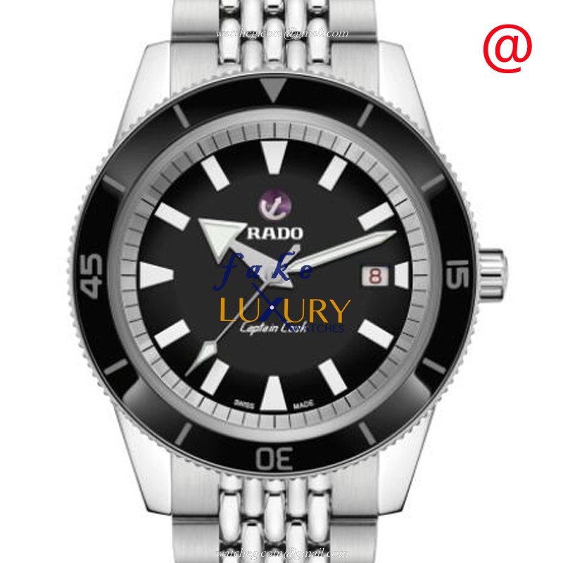 Rado R32105158 Captain Cook Replica Watch, Automatic Movement, Black Dial, Steel Bracelet - Luxury Replica Watch