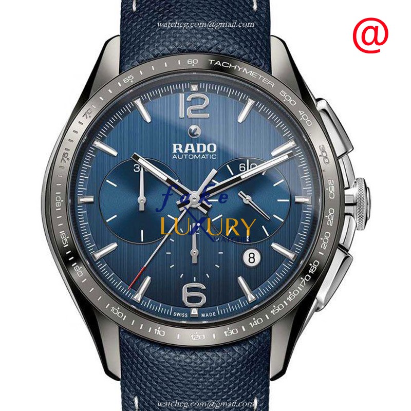 Rado R32120205 Hyperchrome Replica Watch With Automatic Movement, Blue Dial, Ceramic Case - Luxury Replica Watch
