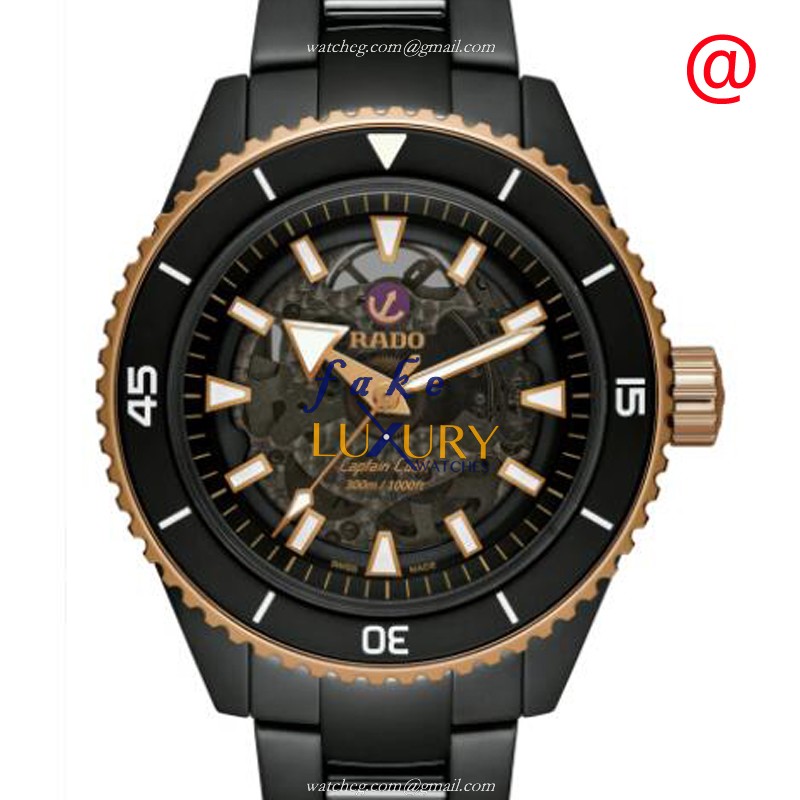Rado R32127162 Captain Cook Replica Watch, Black Ceramic Case, Automatic Movement, Black Dial - Luxury Replica Watch