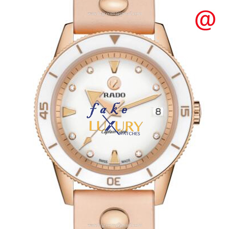 Rado CAPTAIN COOK R32139708 Replica Watch With Automatic Movement, PVD Gold Case, White Dial - Luxury Replica Watch
