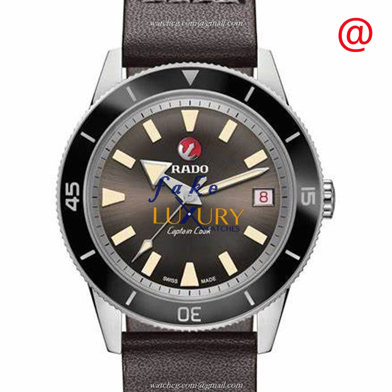 Rado R32500305 Captain Cook Replica Watch, Automatic, Gray Dial, Bronze Case, Leather Strap - Luxury Replica Watch