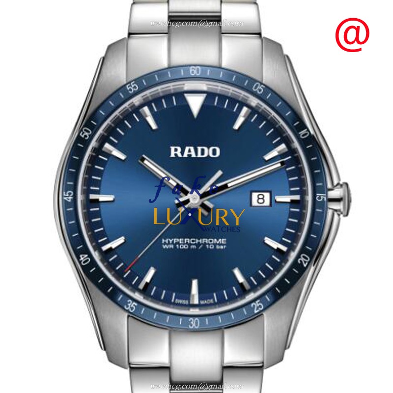 R32502203 - Rado Hyperchrome Replica Watch Quartz Stainless Steel Blue Dial Silver - Luxury Replica Watch