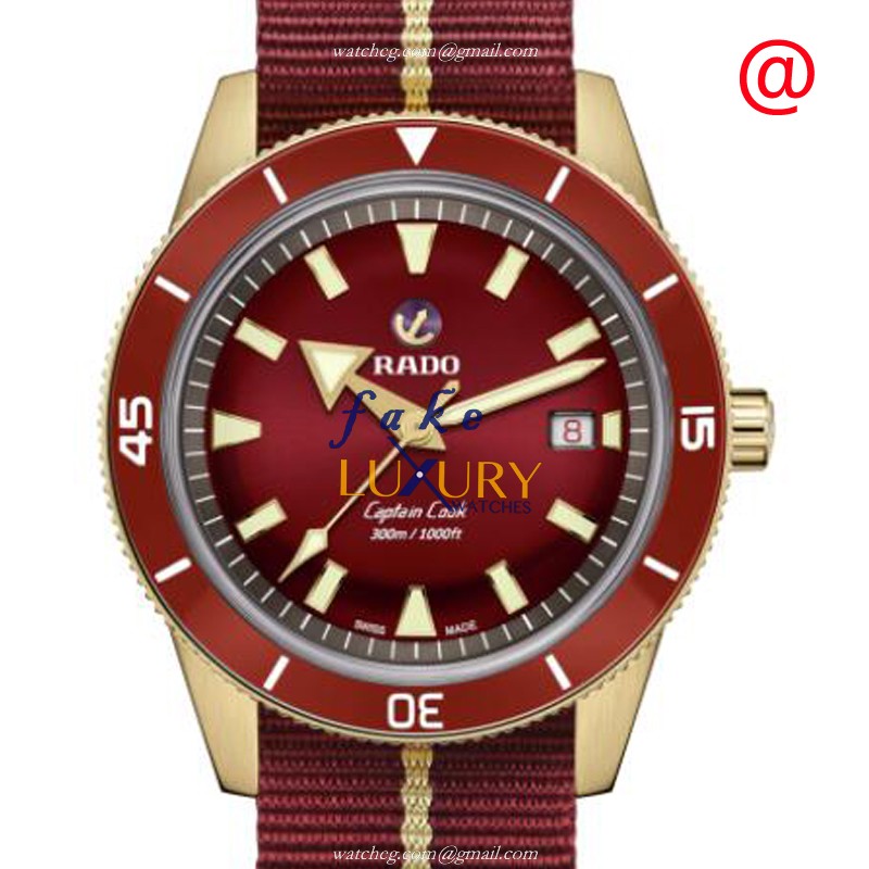 Rado R32504407 Captain Cook Replica Watch, Bronze Case, Automatic Movement, Red Dial - Luxury Replica Watch