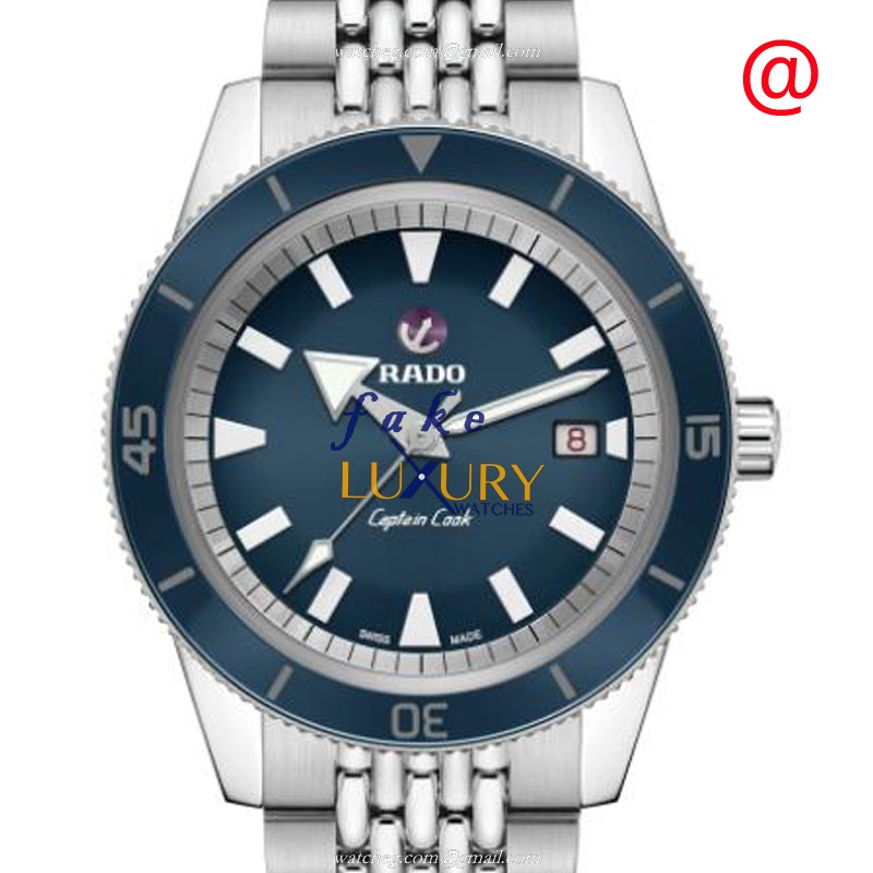 Rado Captain Cook R32505203 Automatic Blue Dial Stainless Steel Replica Watch - Luxury Replica Watch