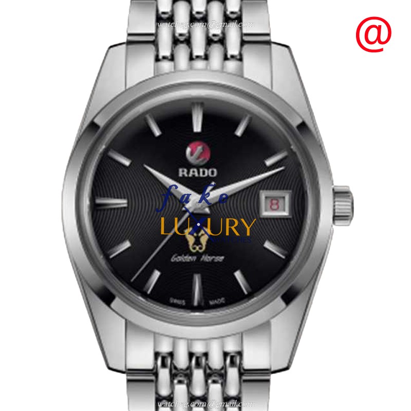 Rado R33930153 Patrimony Traditionelle Replica Watch, Automatic, Black Dial, Steel Case Bracelet - Luxury Replica Watch