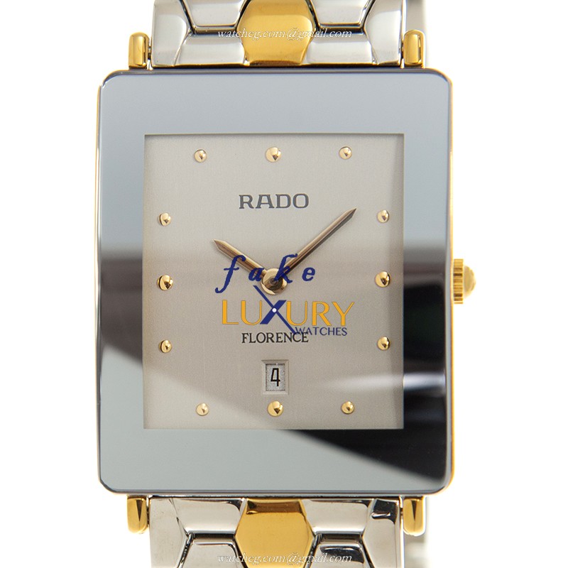 R48839113 - Rado Florence Replica Watch - Quartz - Silver Dial - Steel & Gold Strap - Luxury Replica Watch