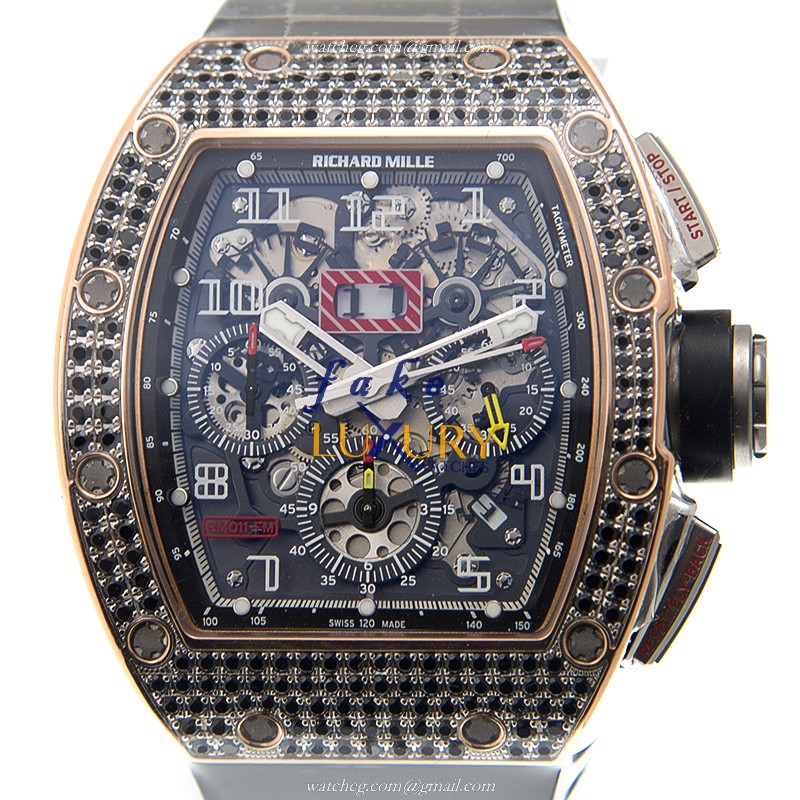 Richard Mille RM011-RG-FELIPE MASSA - Replica Watch - Automatic - 18kt Rose Gold - Gray Dial - Luxury Replica Watch