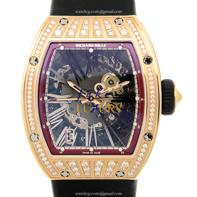 Richard Mille RM023 Replica Watch, Black Dial, Rose Gold Case, Automatic Movement - Luxury Replica Watch