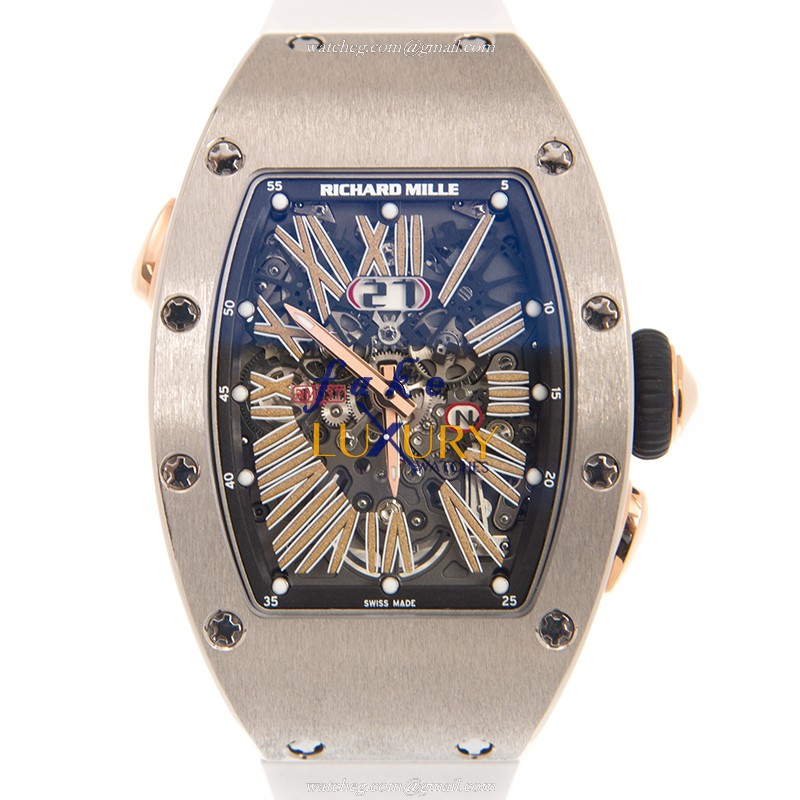 Richard Mille RM037 AO WG Replica Watch Lady Series Automatic Silver Dial Steel Case - Luxury Replica Watch