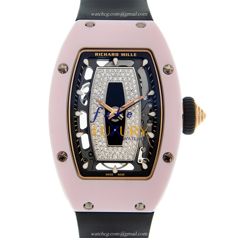 Richard Mille RM07-01 WG-TZP-P-BK Replica Watch, Automatic Movement, Black Ceramic Case - Luxury Replica Watch