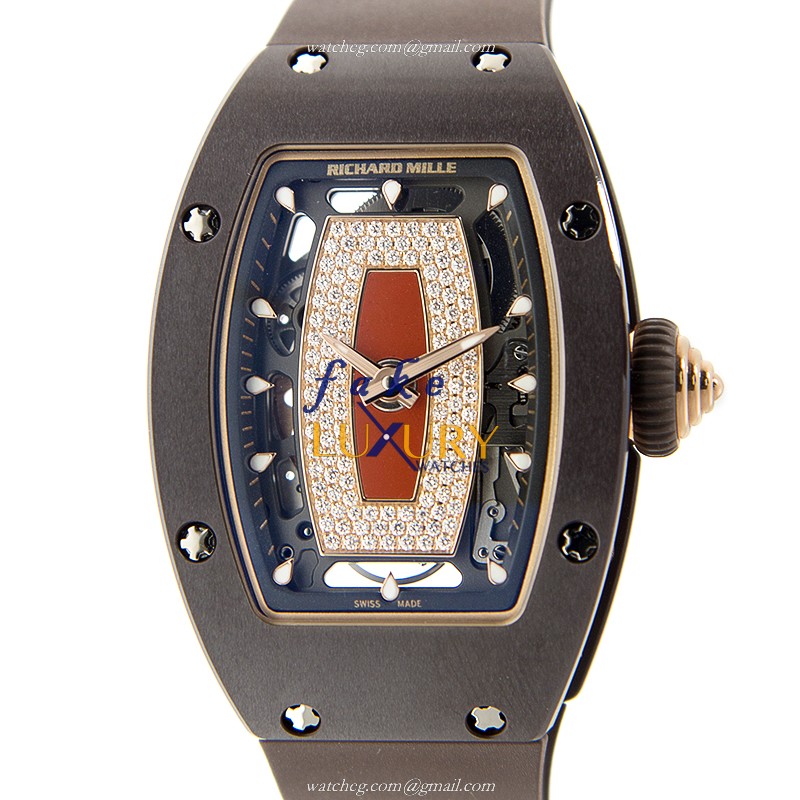 Richard Mille RM07-BC-DIA-RED Automatic Ceramic Red Dial Replica Watch - Luxury Replica Watch