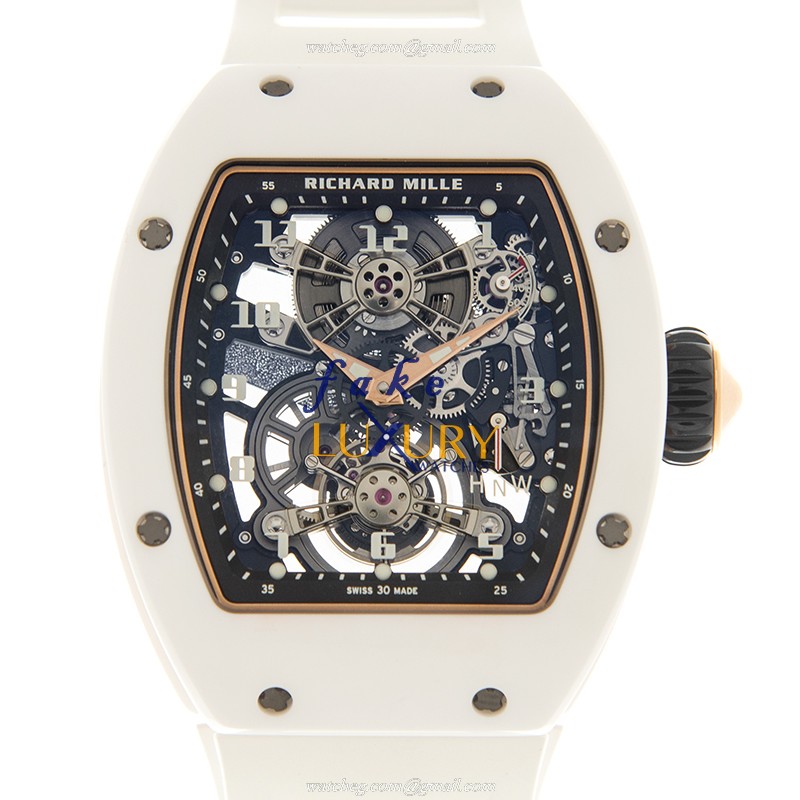 Richard Mille RM17-01 MAN SERIES Replica Watch, Manual Wind, Blue Dial, Rose Gold Case, White - Luxury Replica Watch