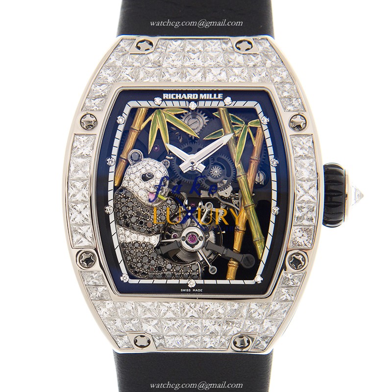 Richard Mille RM26-01 Replica Watch, Manual Wind, Transparent Skull Dial, 18kt White Gold & Diamond - Luxury Replica Watch