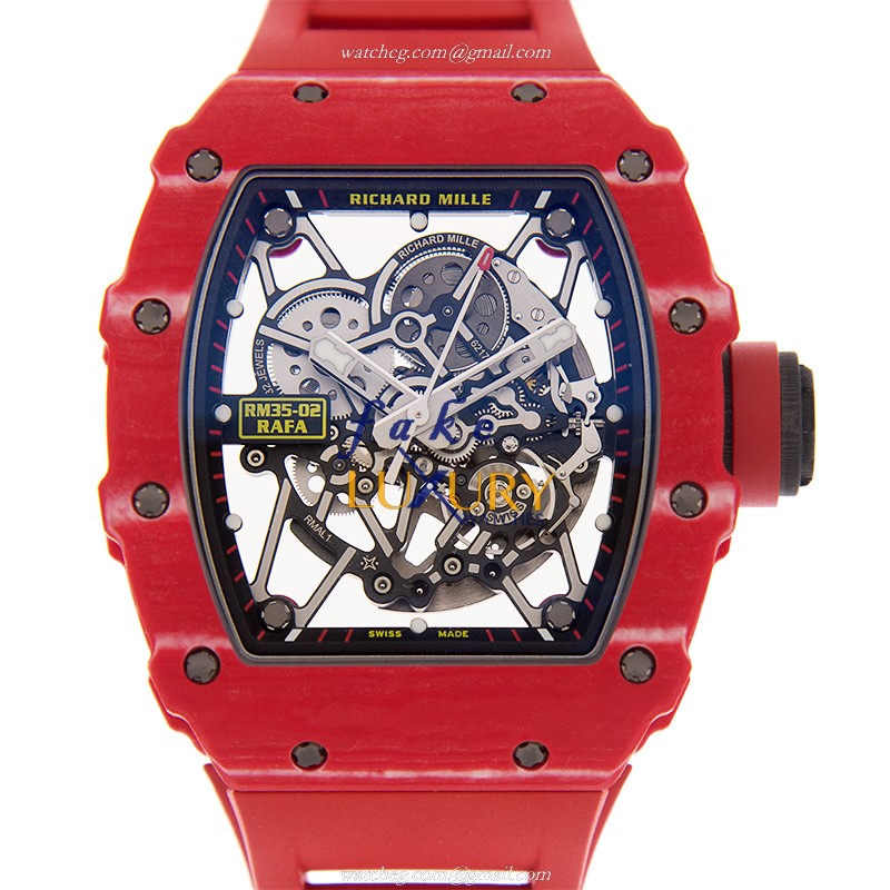 Richard Mille RM35-02 BABY NADAL QTPT Replica Watch, Automatic Carbon Fiber Case, Silver Dial - Luxury Replica Watch