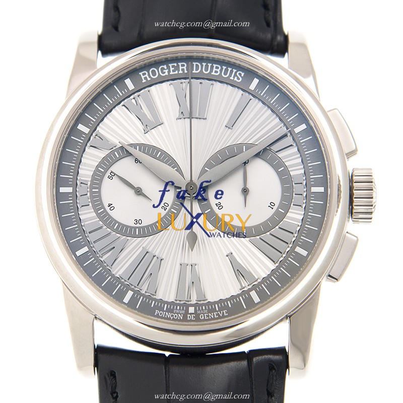 Roger Dubuis DBHO0567 Homme Automatic 18kt White Gold Silver Dial Replica Watch - Luxury Replica Watch