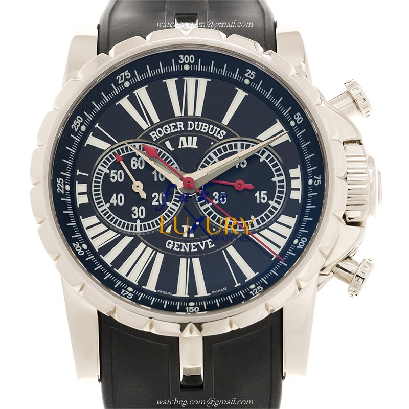 Roger Dubuis RDDBEX0180 Excalibur Replica Watch - Automatic - Steel Case - Black Alligator Strap - Luxury Replica Watch