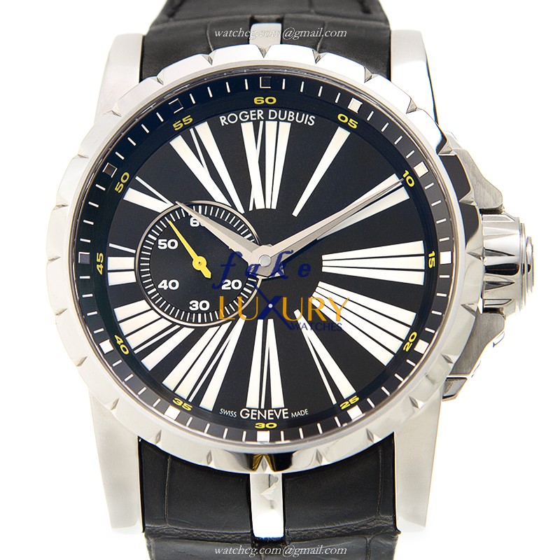 Roger Dubuis Excalibur RDDBEX0263 Automatic Stainless Steel Black Dial Replica Watch - Luxury Replica Watch