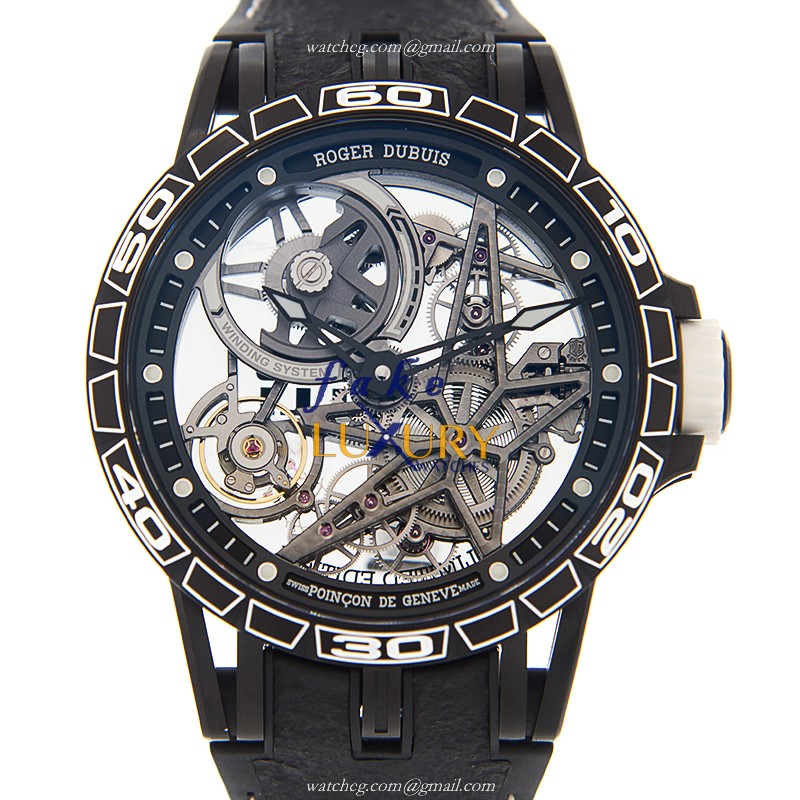 Roger Dubuis RDDBEX0705 Excalibur Automatic PVD Titanium Replica Watch - Luxury Replica Watch