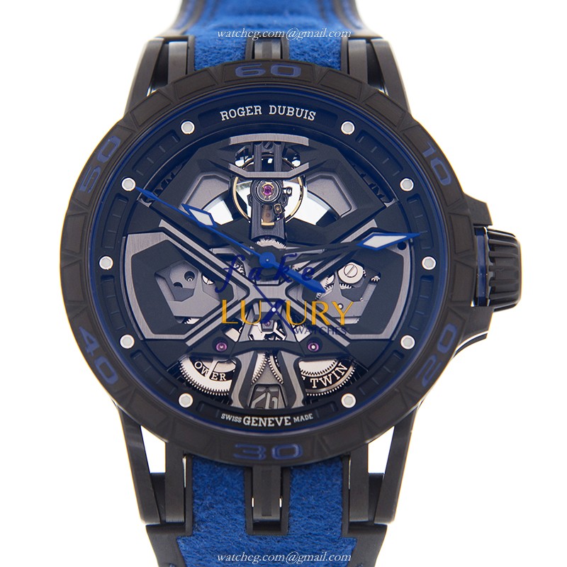Roger Dubuis RDDBEX0749 Excalibur Spider Replica Watch, Automatic Titanium Case, Black Dial - Luxury Replica Watch