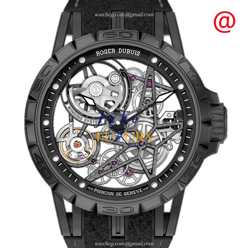 Roger Dubuis RDDBEX0826 Excalibur Spider Automatic Titanium Transparent Dial Replica Watch - Luxury Replica Watch