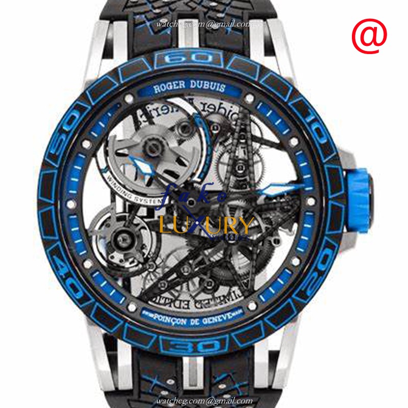 RDDBEX0857 - Roger Dubuis Excalibur Replica Watch Automatic Titanium Transparent Dial - Luxury Replica Watch