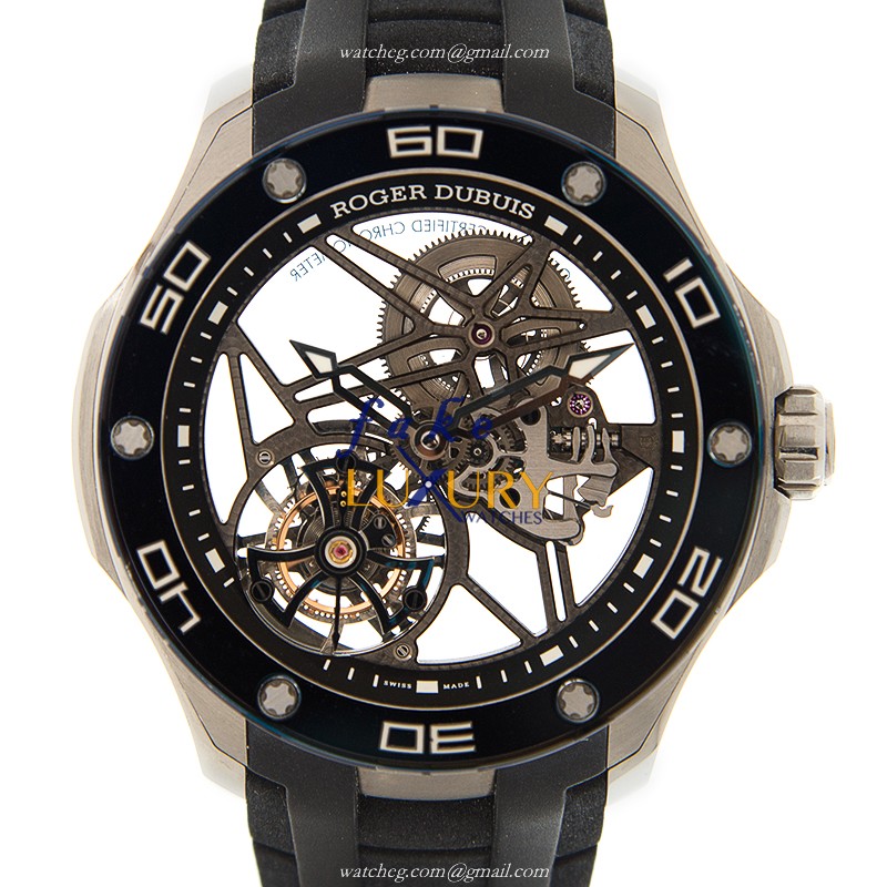 RDDBPU0010 - Roger Dubuis Pulsion Replica Watch - Manual Wind Titanium Transparent Skull - Luxury Replica Watch