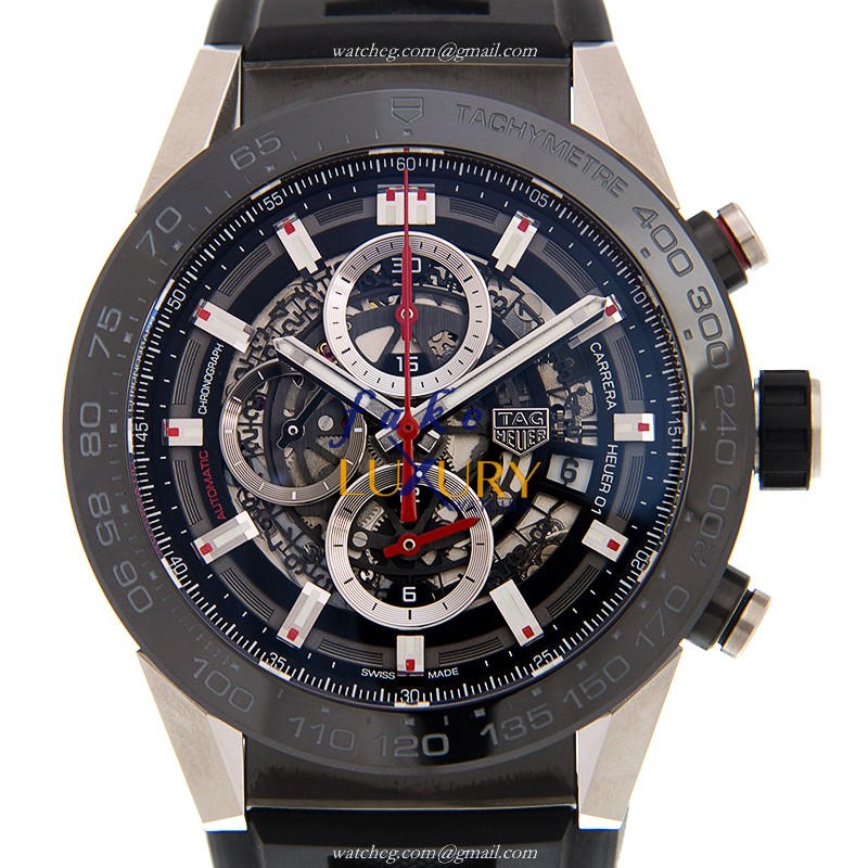 Tag Heuer Carrera CAR2A1Z-FT6044 Replica Watch Automatic Movement Black Dial Steel Case - Luxury Replica Watch