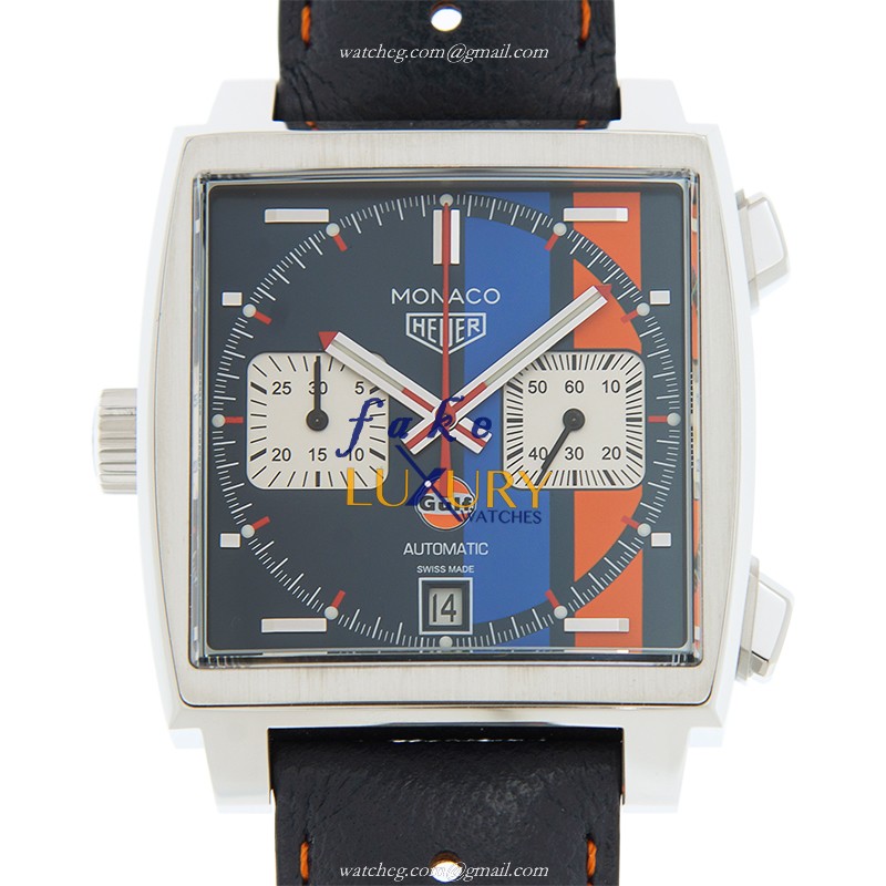 Tag Heuer CAW211R-FC6401 MANACO Replica Watch, Blue Dial, Steel Case, Automatic - Luxury Replica Watch
