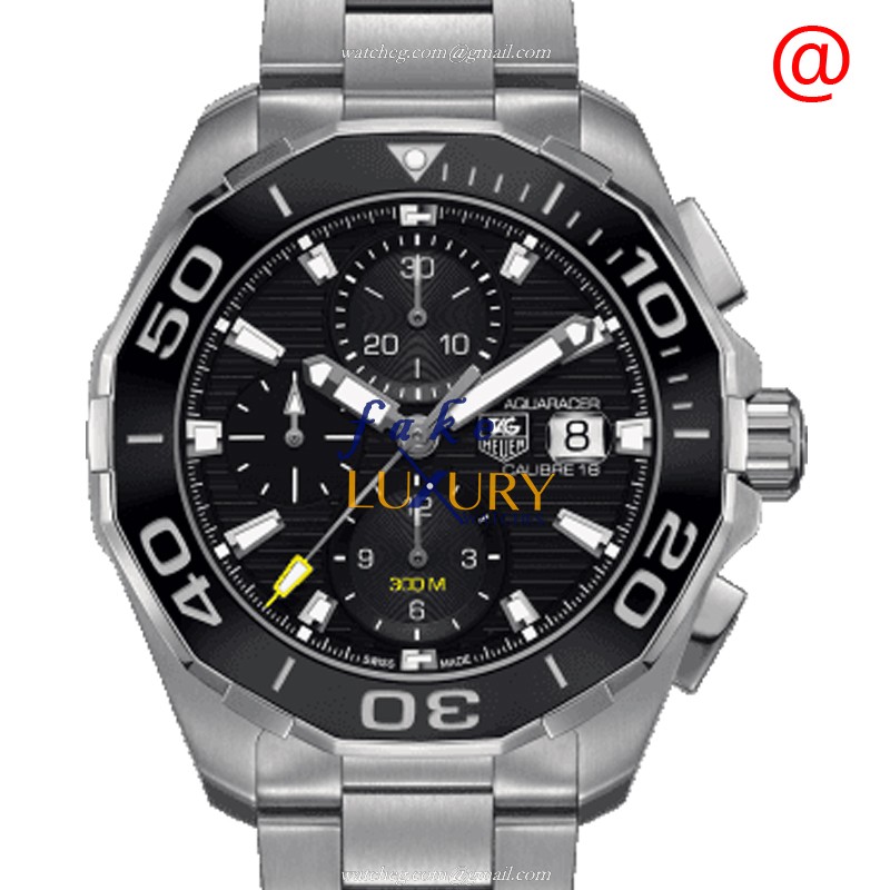 Tag Heuer Aquaracer CAY211A.BA0927 Replica Watch, Black Dial, Steel Bracelet, Automatic - Luxury Replica Watch