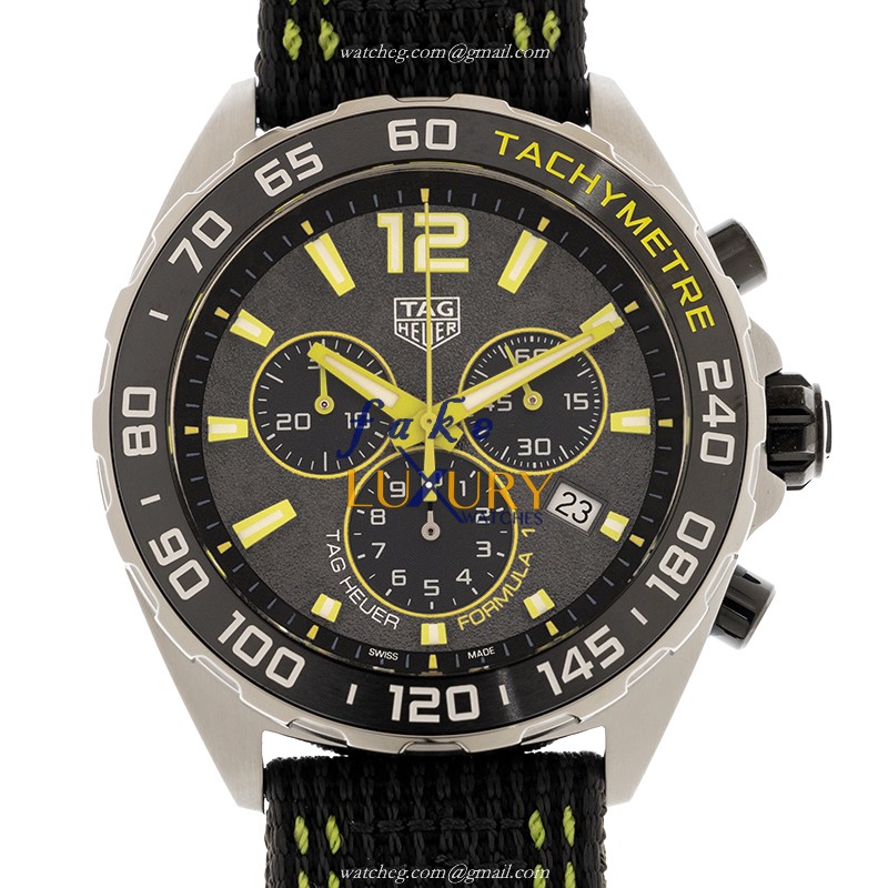 Tag Heuer CAZ101AG.FC8304 Replica Watch, Quartz Movement, Gray Dial, Steel Case, Black Canvas Strap - Luxury Replica Watch
