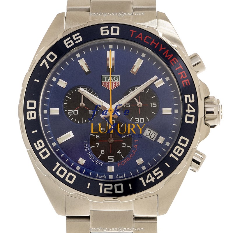 Tag Heuer Formula 1 CAZ101AK.BA0842 Quartz Blue Dial Steel Bracelet Replica Watch - Luxury Replica Watch