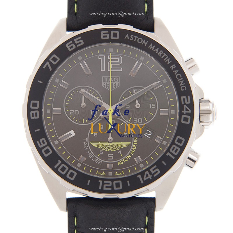 Tag Heuer CAZ101P.FC8245 Replica Watch, Quartz, 43mm, Black Dial, Steel Case, Leather Strap - Luxury Replica Watch