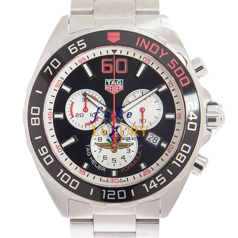 Tag Heuer CAZ101V.BA0842 Formula 1 Quartz Replica Watch, Black Dial, Steel Bracelet - Luxury Replica Watch