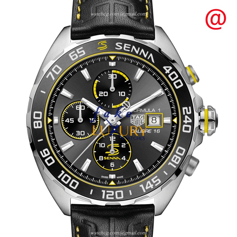 Tag Heuer CAZ201B.FC6787 F1 Replica Watch With Automatic Movement, Black Dial, Leather Strap - Luxury Replica Watch