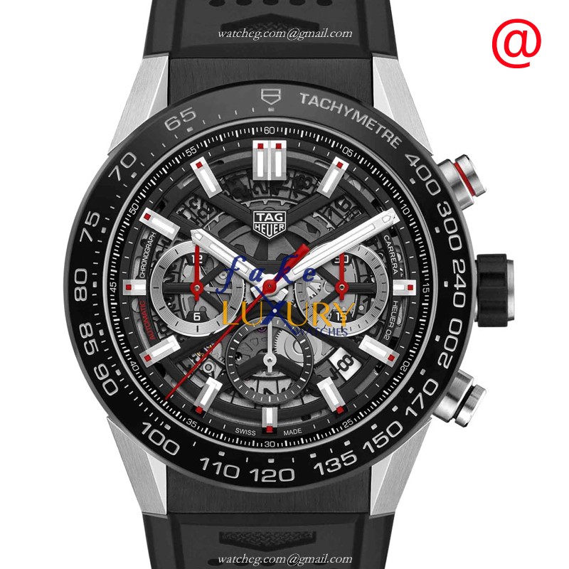 Tag Heuer CBG2A10.FT6168 Carrera Replica Watch, Automatic, Black Dial, Ceramic & Steel Case - Luxury Replica Watch