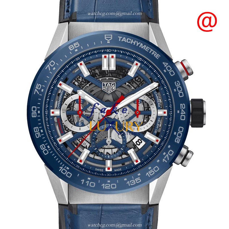 Tag Heuer Carrera CBG2A11.FC6460 Replica Watch, Automatic Movement, Transparent Skeleton Dial - Luxury Replica Watch