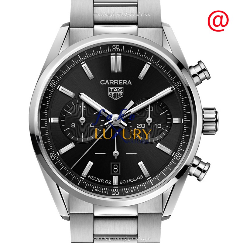 Tag Heuer Carrera CBN2010.BA0642 Automatic Steel Black Dial Replica Watch - Luxury Replica Watch