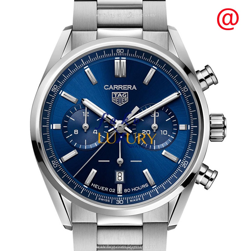 CBN2011.BA0642 - Tag Heuer Carrera Replica Watch - Automatic - Blue Dial Silver Steel - Luxury Replica Watch