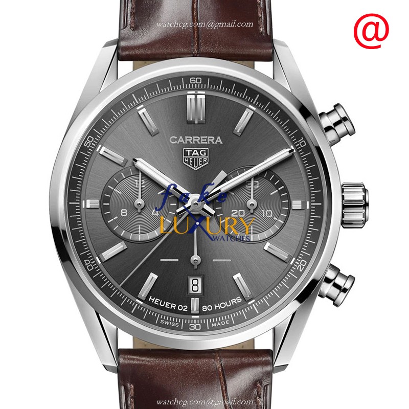 Tag Heuer Carrera CBN2012.FC6483 | Automatic | Gray Dial | Steel | Alligator Strap | Replica Watch - Luxury Replica Watch