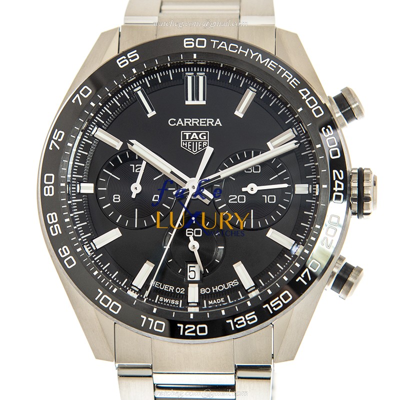 Tag Heuer Carrera CBN2A1B.BA0643 Replica Watch Automatic Stainless Steel Black Dial 44mm - Luxury Replica Watch