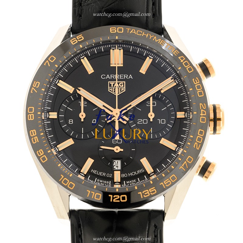 Tag Heuer Carrera CBN2A5A.FC6481 Automatic Black Dial Steel Replica Watch - Luxury Replica Watch