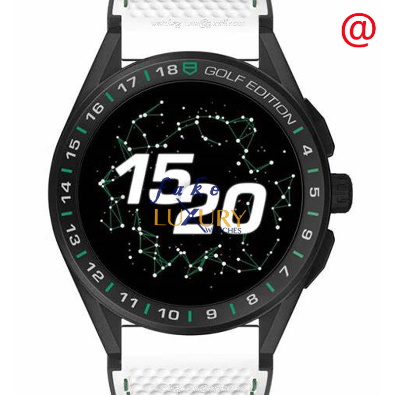 Tag Heuer Connected Intelligent Titanium SBG8A82.EB0206 Black Dial Rubber Strap Replica Watch - Luxury Replica Watch