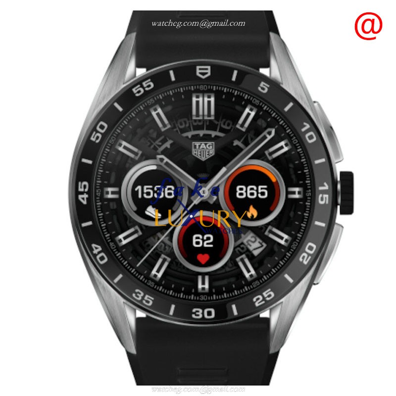 Tag Heuer SRB8A10.BT6259 Replica Watch, Intelligent Movement, Black Dial, Rubber Strap - Luxury Replica Watch