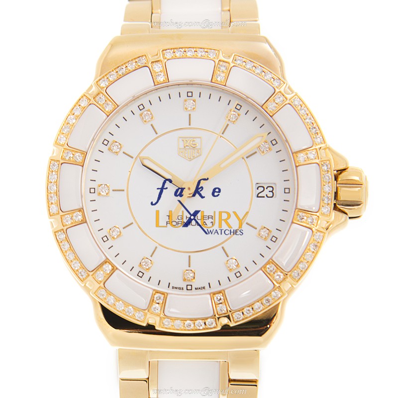 Tag Heuer WAH1222-BB0866 F1 Quartz Ceramic Steel White Dial 200M Water Resistant Replica Watch - Luxury Replica Watch