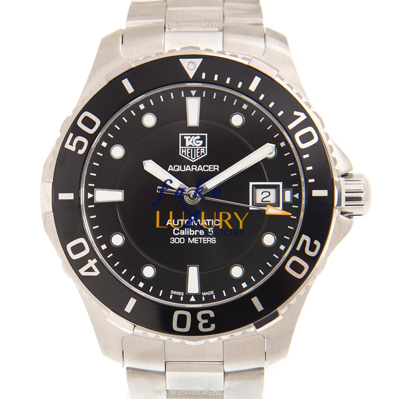 Tag Heuer Aquaracer WAN2110-BA0822 Automatic Black Dial Steel Replica Watch - Luxury Replica Watch