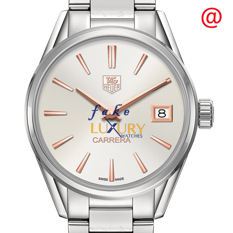 Tag Heuer WAR1312.BA0778 Carrera Replica Watch, Gray Dial, Steel Bracelet, Quartz - Luxury Replica Watch
