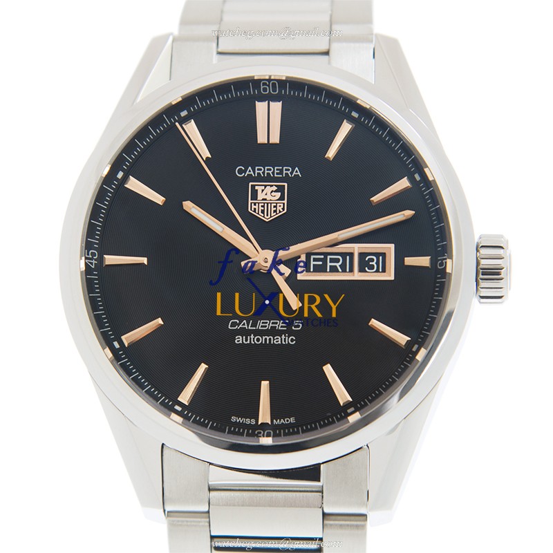 Tag Heuer Carrera WAR201C.BA0723 Automatic Black Dial Stainless Steel Replica Watch - Luxury Replica Watch